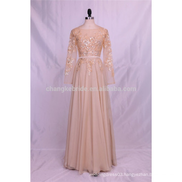 Wholesale Various Colours Chiffon Dress Bridesmaid Cocktail Party Evening Dress with Long Sleeves